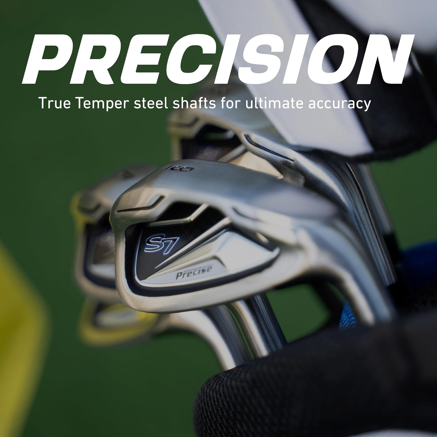 Precise S7 Men’s 18-Piece Golf Set – Titanium Driver, Woods, Hybrid, 5-SW Irons, Putter, Stand Bag, 4 Headcovers and Cover – RH - Image 6