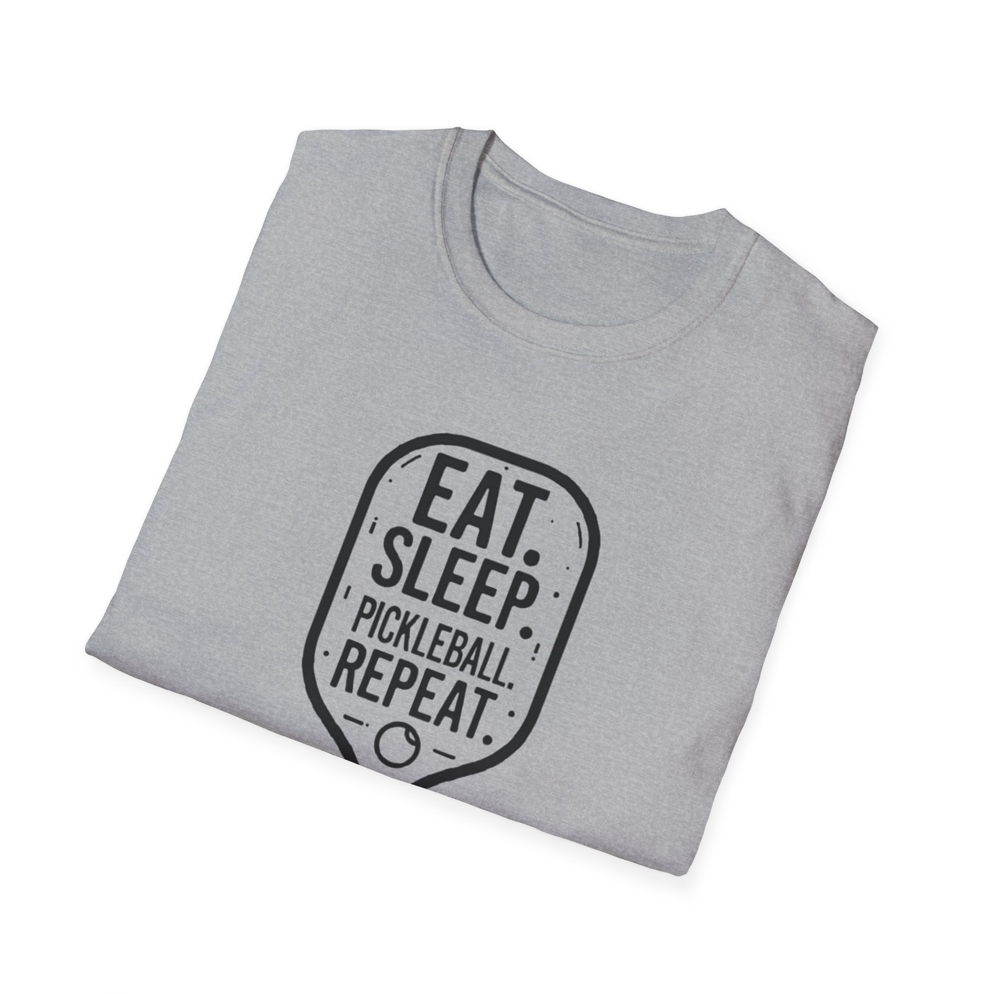 Pickleball T-Shirt — "Eat. Sleep. Pickleball. Repeat." Paddle Graphic Tee - Image 8