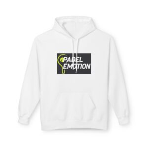 Hoodie padel « Padel émotion » – Style intense pour les passionnés de court, Padel Emotion Hoodie – Padel Racquet Graphic Pullover