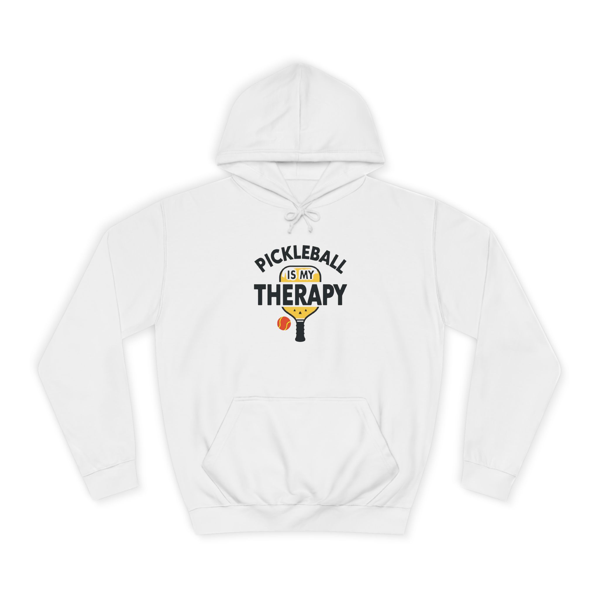 Pickleball Is My Therapy Hoodie — Funny Pickleball Player Sweatshirt
