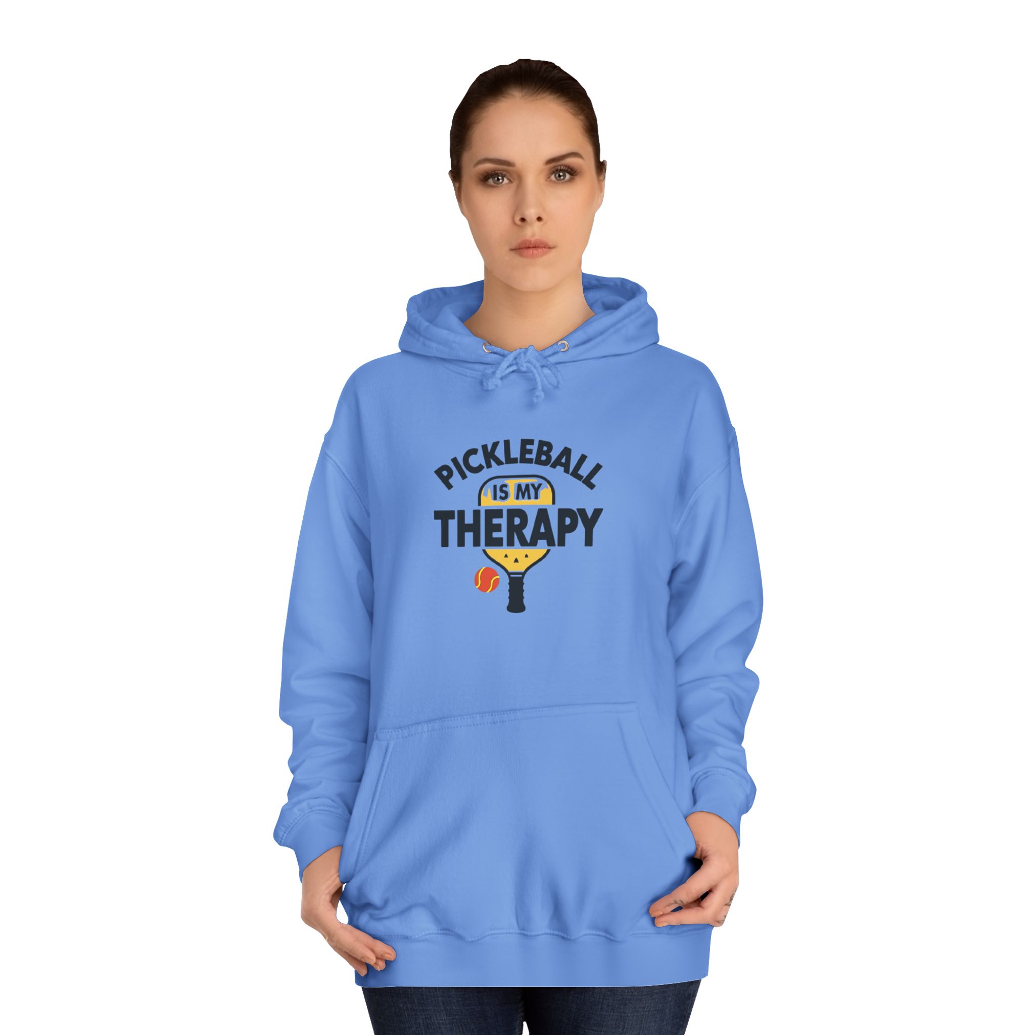 Pickleball Is My Therapy Hoodie — Funny Pickleball Player Sweatshirt - Image 12