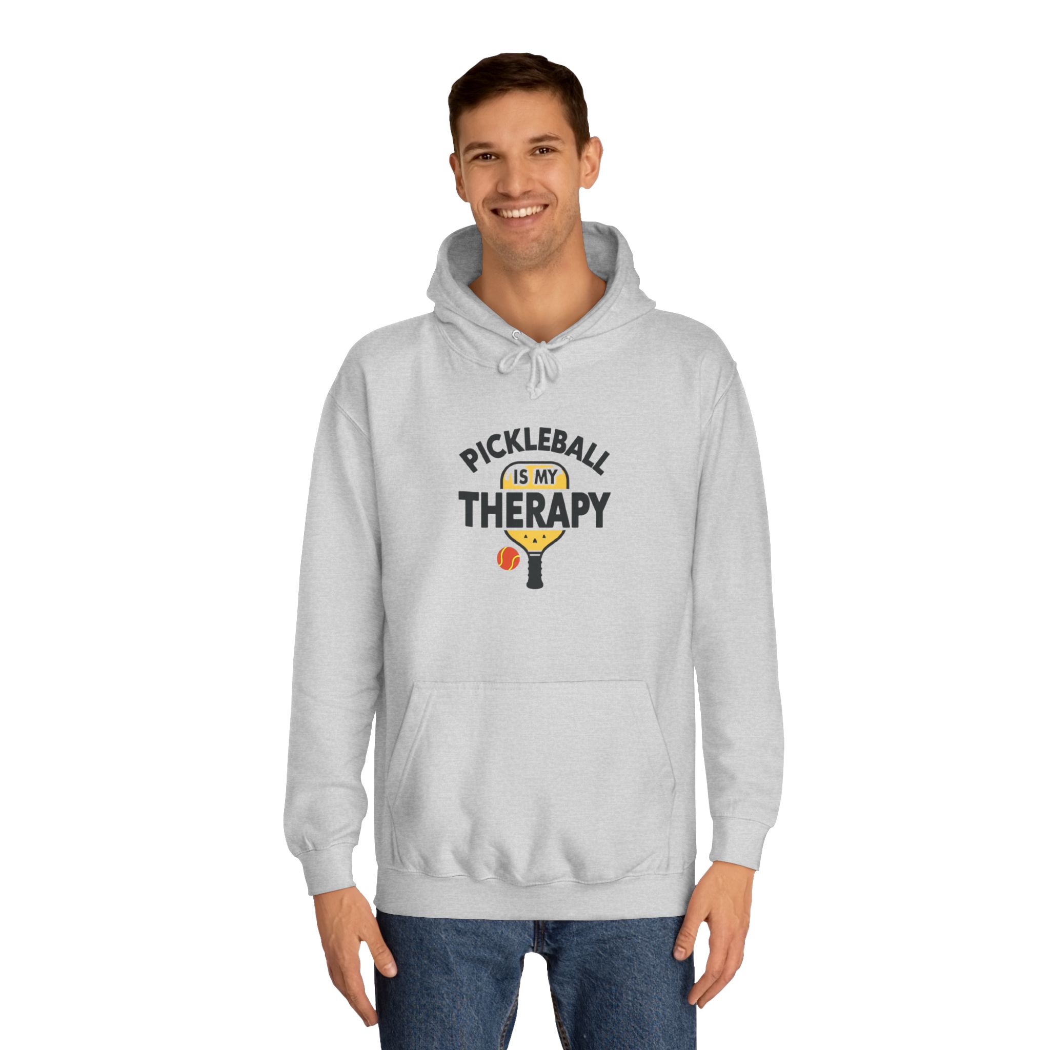Pickleball Is My Therapy Hoodie — Funny Pickleball Player Sweatshirt - Image 7