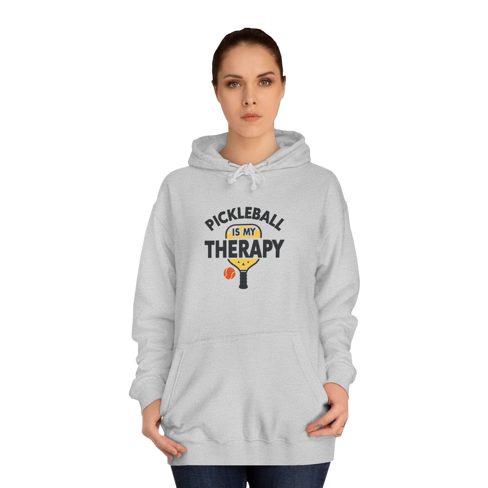 Pickleball Is My Therapy Hoodie — Funny Pickleball Player Sweatshirt - Image 8