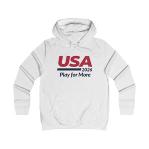Sweat à Capuche Football USA 2026 – Vêtement Football Premium, USA 2026 Play for More Hoodie — Sport Sweatshirt