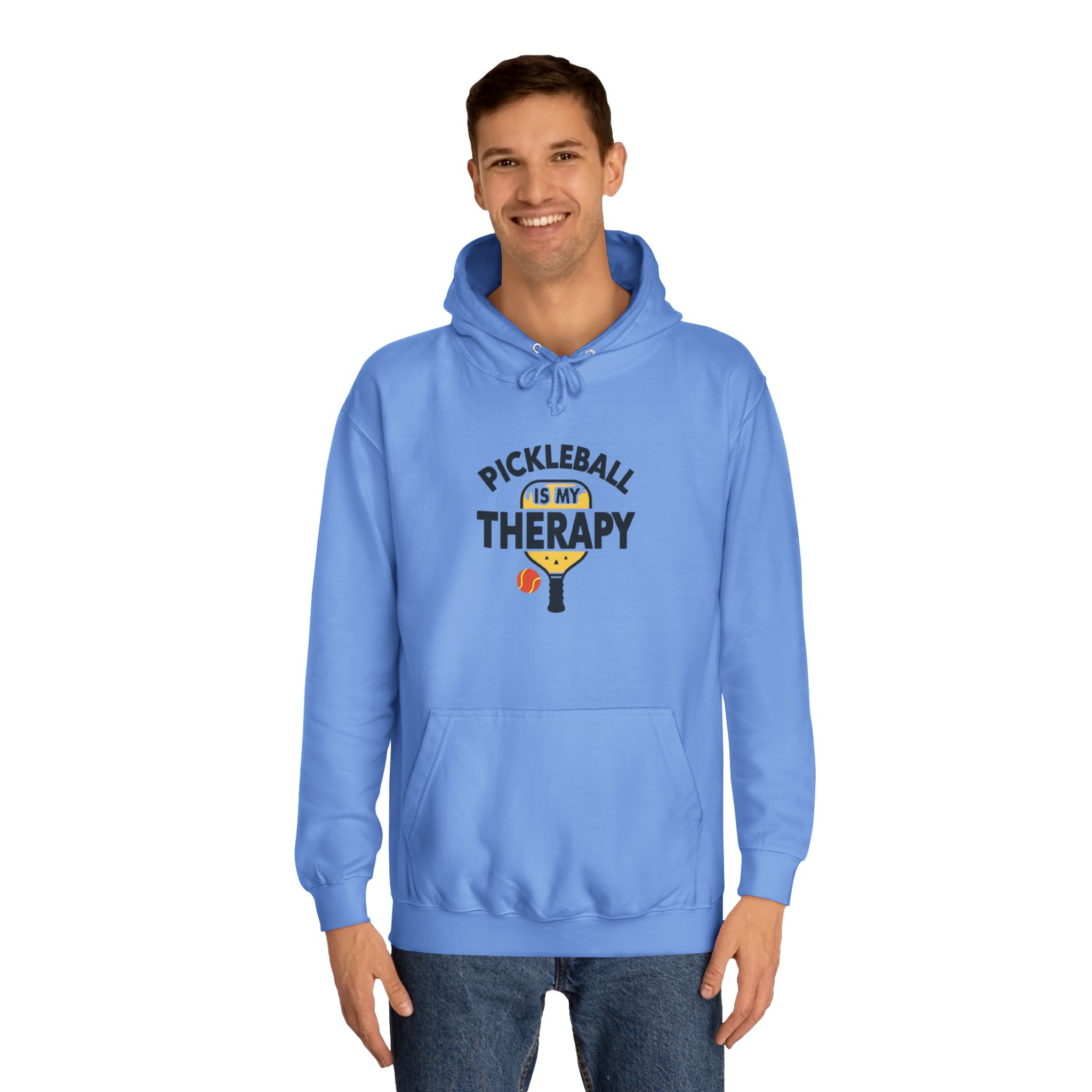 Pickleball Is My Therapy Hoodie — Funny Pickleball Player Sweatshirt - Image 11